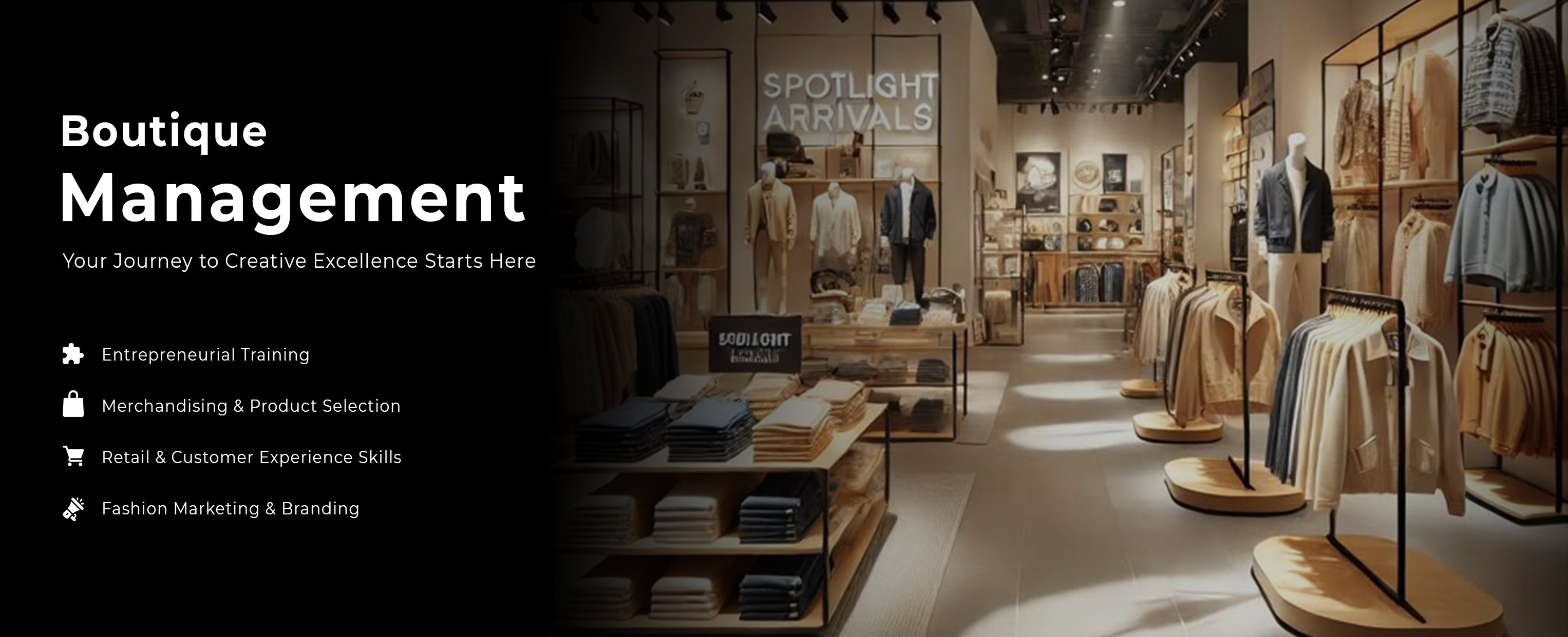 Boutique Management and retail fashion training program